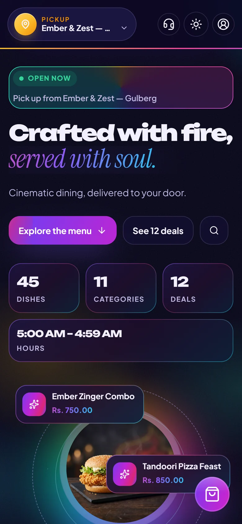 Storefront in the Ultra Super design on a phone